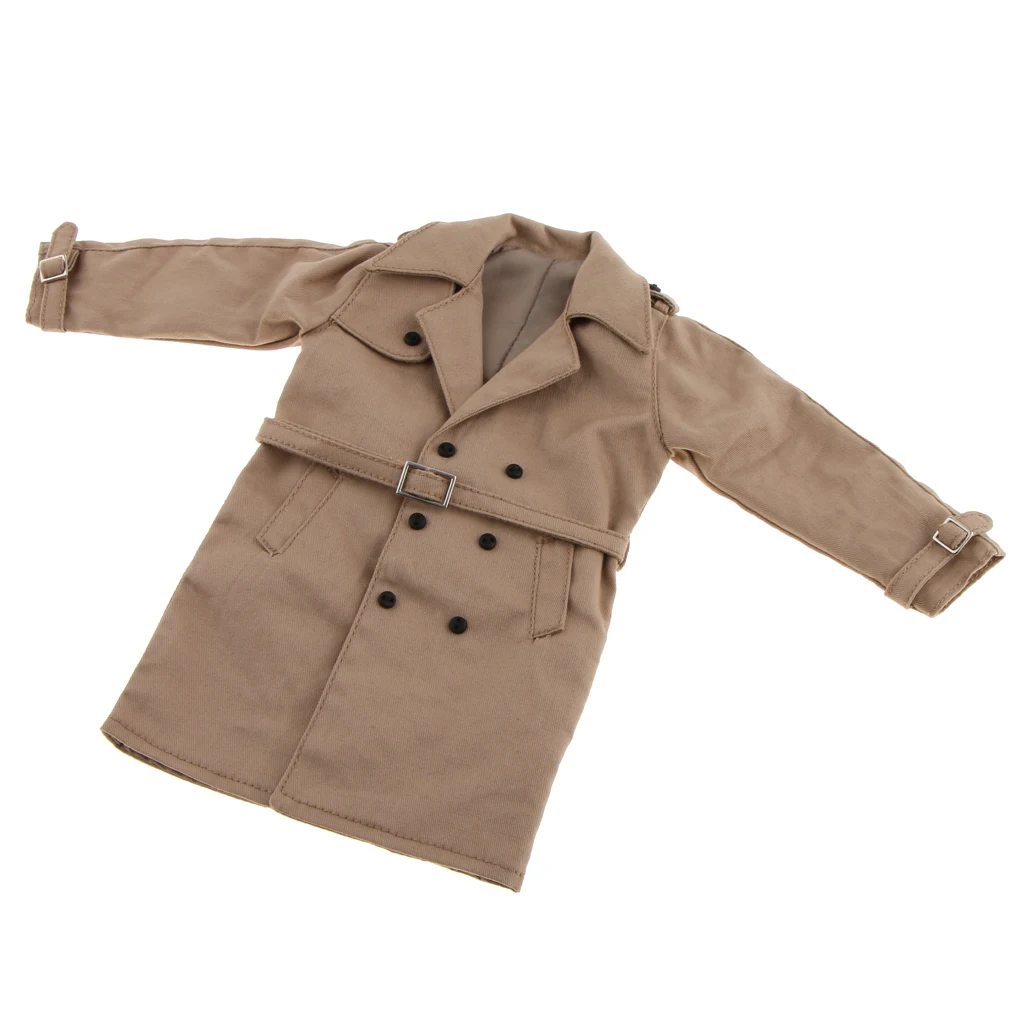 Miniature Men's Trench Coat for 12-Inch Action Figures 8 Miniature Men's Trench Coat for 12-Inch Action Figures - Image 8