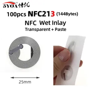 NFC Sticker Tags Set, 25mm, 100 Pack 13 H0968e90a6ff24a73bba086c5c0d1da77O