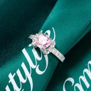 Elegant Women's Cubic Zirconia Ring in Silver 12 H097312b050634fbc9aded33715175a9eX