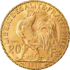 Brass Replica of 1910 Marianne Rooster Coin 5 H0a084e9198694fe68c0d74788eece950f