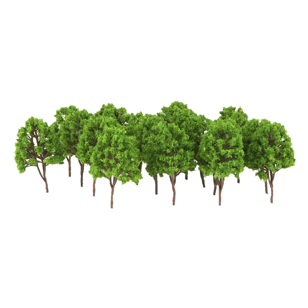 Set of 20 Miniature Deciduous Trees for N Scale Dioramas 1 Set of 20 Miniature Deciduous Trees for N Scale Dioramas
