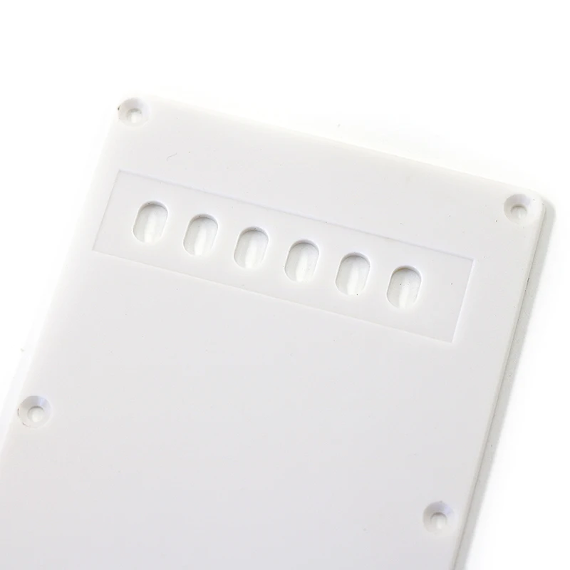 White Plastic Electric Guitar Rear Cover Plate 5 White Plastic Electric Guitar Rear Cover Plate - Image 5