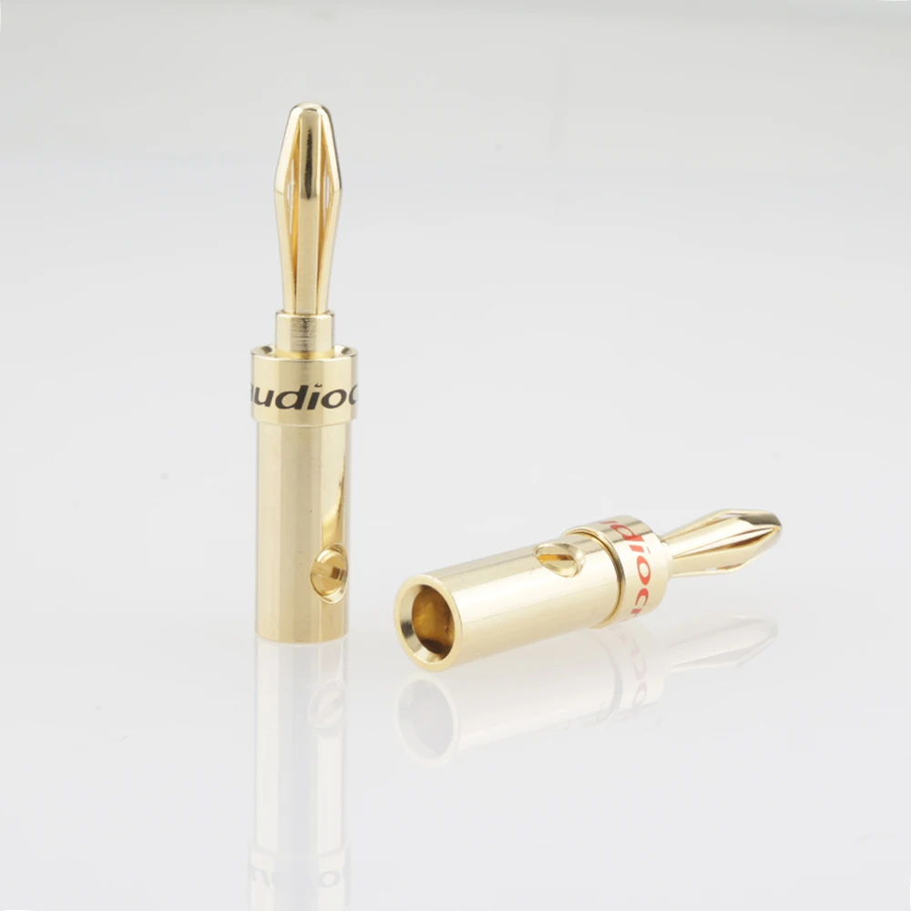 Premium 24K Gold Banana Plugs for Audio Systems 2 Premium 24K Gold Banana Plugs for Audio Systems - Image 2