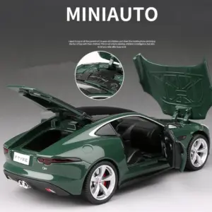 Green Diecast Jaguar F-TYPE Model 1:32 Scale 14 H12589fe1dd0f460dbd632e2044b3d036g