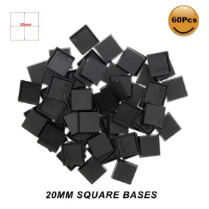 Square 20mm Miniature Bases Set in Black 11 H1532c017ebd74f41aa11ec3a1f68eb4ac