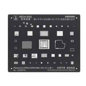 Black Steel BGA Reballing Stencil for iPhone Models 13 H160087171b354a4a93c6cdb9bd720250o