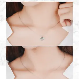 Celestial Silver Pendant Necklace Model X029 11 H162bfc3e5185450bbdc7dd3684b41b67F