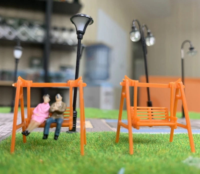 1/87 HO Scale Orange Park Swing Bench 4 1/87 HO Scale Orange Park Swing Bench - Image 4