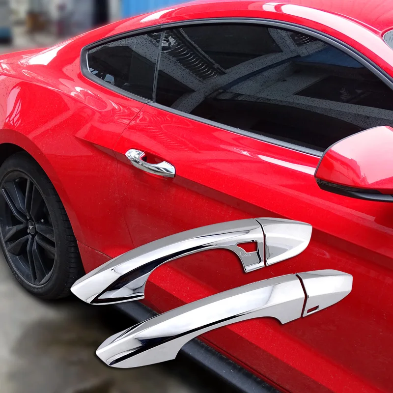 Ford Mustang 2015-2017 Chrome Door Handle Covers 1 Ford Mustang 2015-2017 Chrome Door Handle Covers