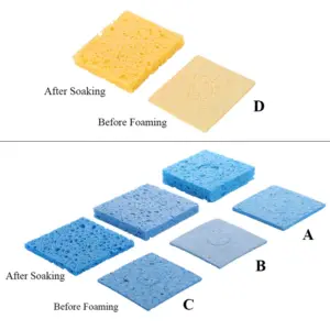 Bright Blue and Yellow Soldering Cleaning Sponges Set 11 H177349ce5c9a40819f88561f65ffb1d4U