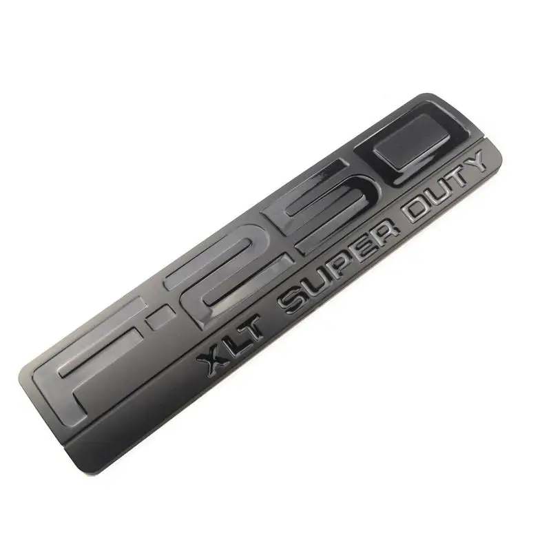 F-250 XLT Super Duty Badge in Chrome and Black 3 F-250 XLT Super Duty Badge in Chrome and Black - Image 3