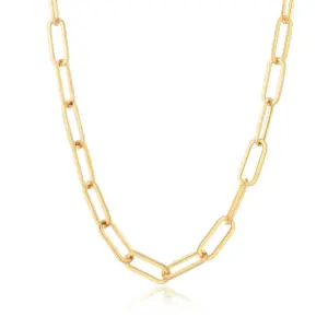 Stainless Steel Paperclip Necklace 12 H17d838615c56476397dfae31c83d3008J