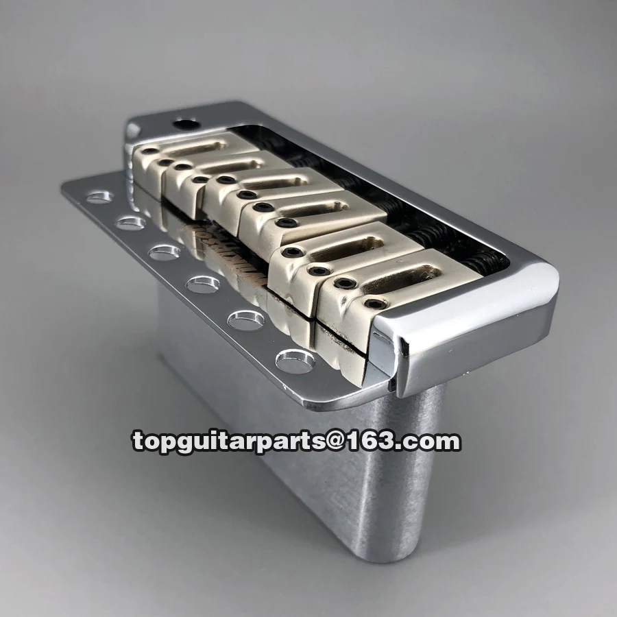 Wilkinson Chrome Tremolo Guitar Bridge with Adjustable Saddles 4 Wilkinson Chrome Tremolo Guitar Bridge with Adjustable Saddles - Image 4