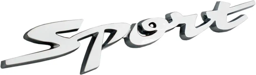 3D Car Sport Badge Emblem in Red, Black, Chrome 2 3D Car Sport Badge Emblem in Red, Black, Chrome - Image 2