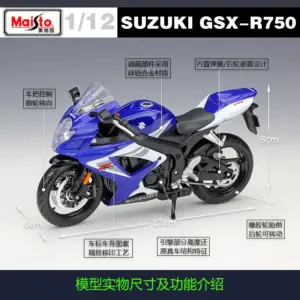 Suzuki GSX-R750 1:12 Die-Cast Motorcycle Model 9 H1ea7501f643643ceb38ce5c249047847P