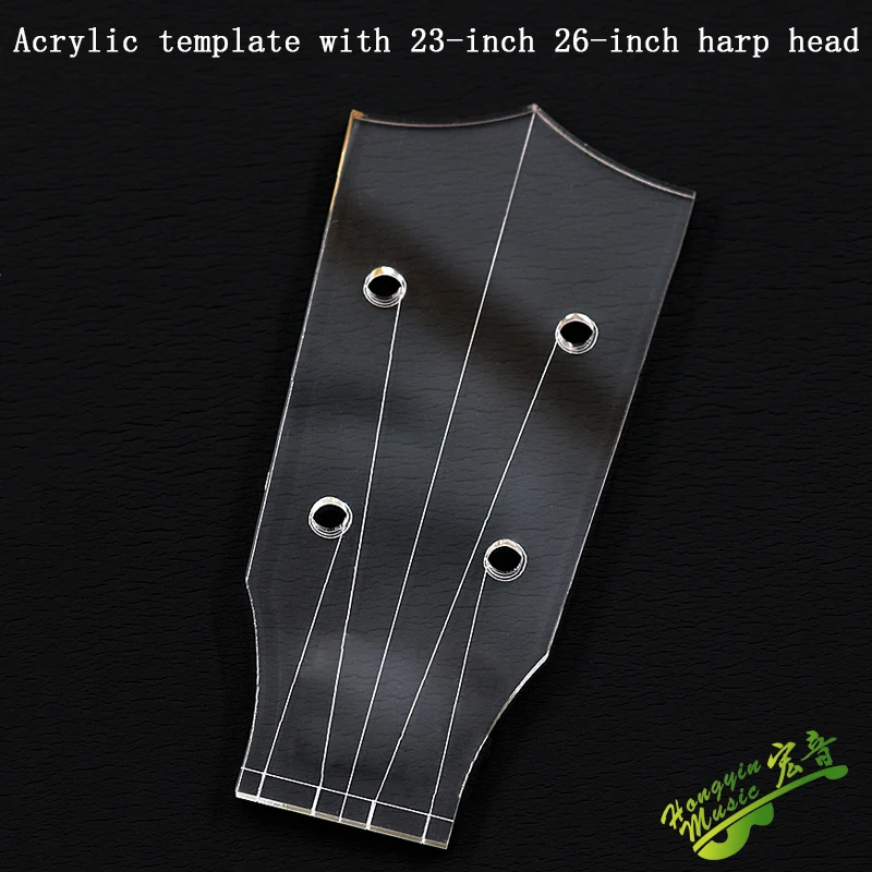 Clear Acrylic Ukulele Head Template for Precision 7 Clear Acrylic Ukulele Head Template for Precision - Image 7