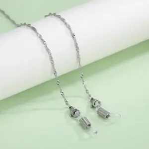 Stainless Steel Glasses Chain with Silicone Tips 16 H25c9f094d5d249cba78f01e36b97a244X
