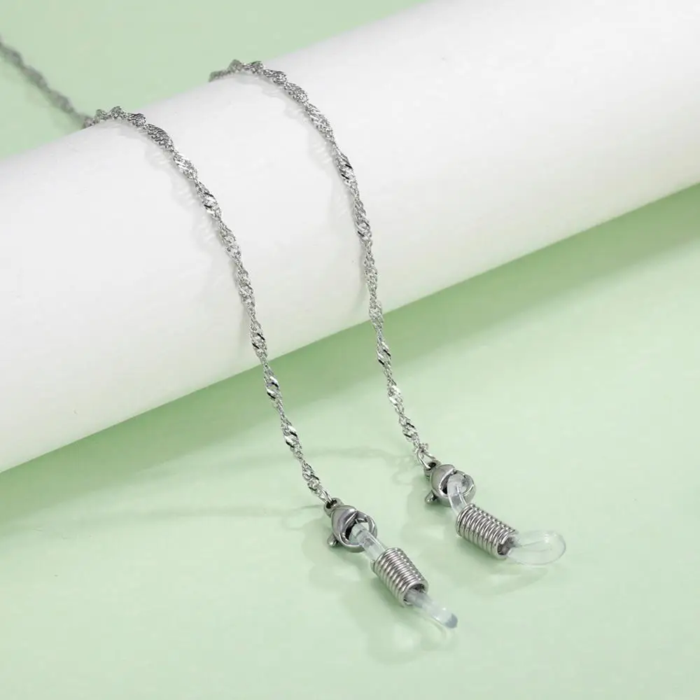 Stainless Steel Glasses Chain with Silicone Tips 7 Stainless Steel Glasses Chain with Silicone Tips - Image 7