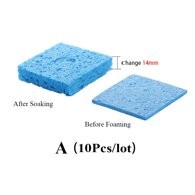 Bright Blue and Yellow Soldering Cleaning Sponges Set 10 Bright Blue and Yellow Soldering Cleaning Sponges Set - Image 10