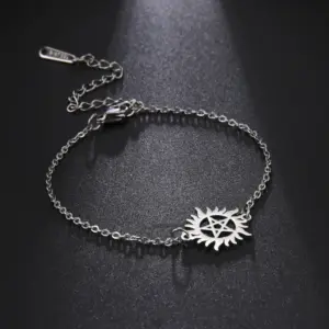 Mystical Sun Pentagram Stainless Steel Bracelet 11 H26495c189e984a78b814b1a0ea2864a4U