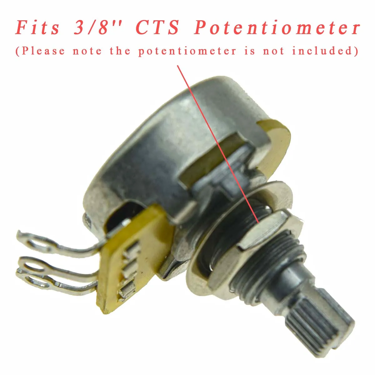 Durable US Thread 3/8" Guitar Nuts & Washers Set 4 Durable US Thread 3/8" Guitar Nuts & Washers Set - Image 4