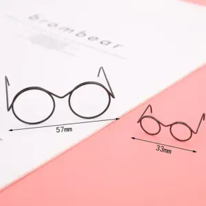 Stylish Alloy Round Doll Glasses for 1/6 Dolls