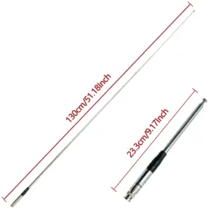 ABBREE 130cm Telescopic CB Radio Antenna 13 H2b92bb495a6c44f2b476cf88a826960dr