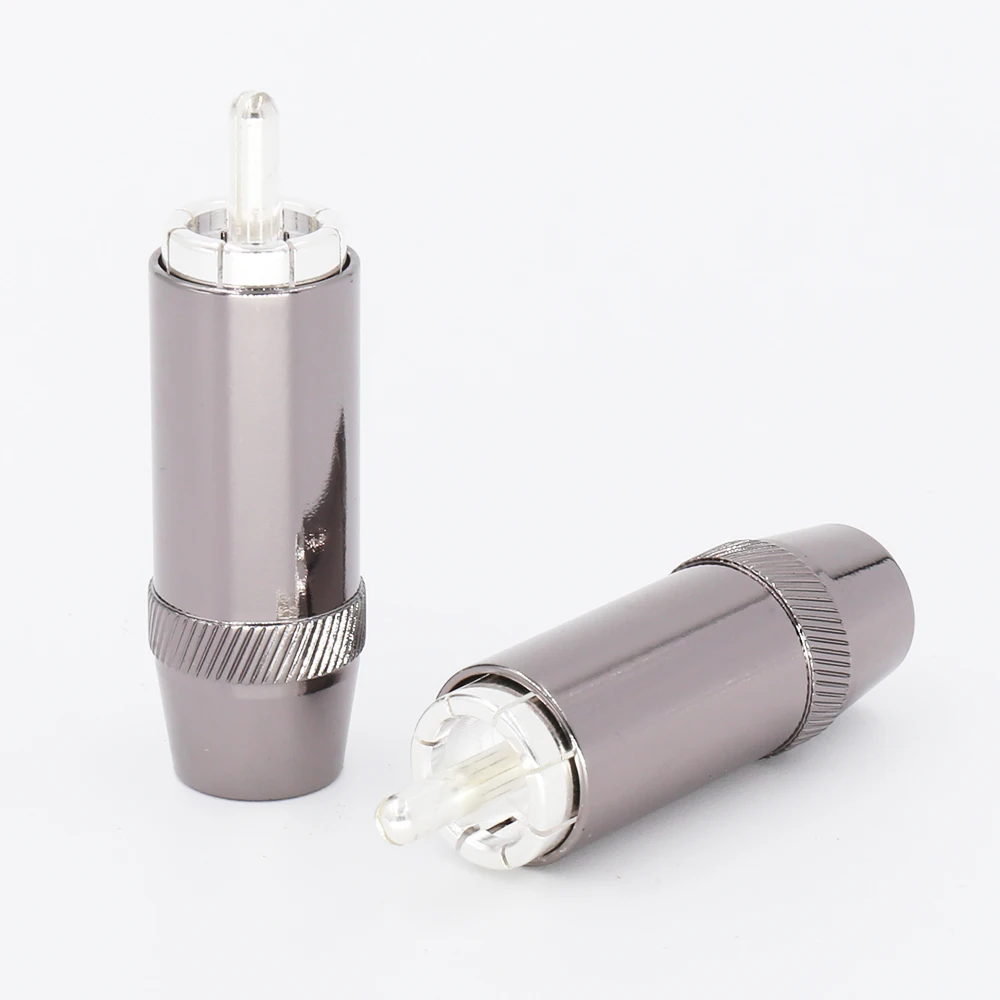 Silver Plated RCA Connectors - Set of 4 2 Silver Plated RCA Connectors - Set of 4 - Image 2