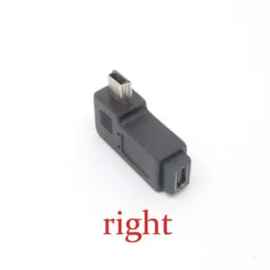 Mini USB Right-Angle Adapter for Space-Saving Connections