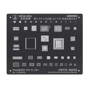Black Steel BGA Reballing Stencil for iPhone Models 15 H2e2757f81be84da6be0a4276cb0b5f92Q