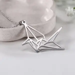 Geometric Animal Pendant Necklace in Stainless Steel 13 H303c11b2b69a4a4ebe6409918cf4565aI