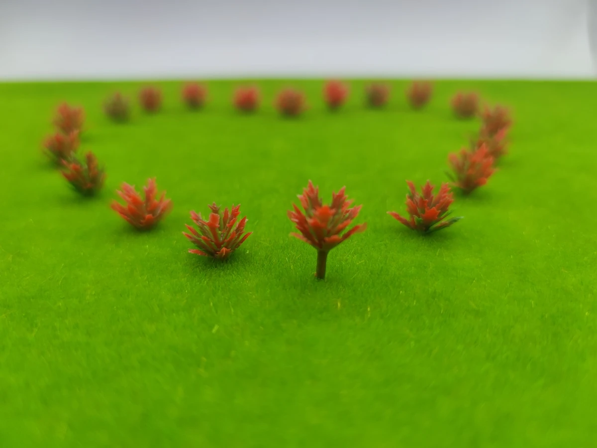 Vibrant Miniature Trees and Bushes Set for HO Scale 4 Vibrant Miniature Trees and Bushes Set for HO Scale - Image 4