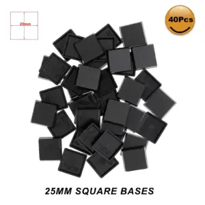 Square 20mm Miniature Bases Set in Black 17 H33cf1e7c7a6a48db9532120554a495661