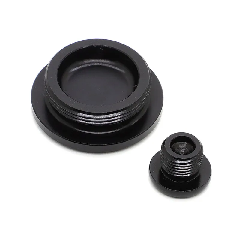 Black Anodized Aluminum Engine Plug Cover Set 2 Black Anodized Aluminum Engine Plug Cover Set - Image 2