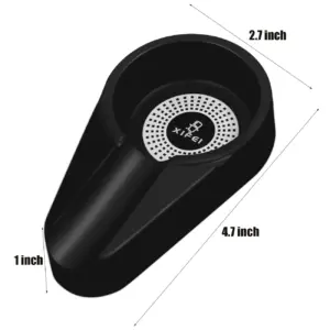 Black Melamine Cigar Ashtray 4.7" x 2.7" x 0.98" 9 H34ea8c4b39cd446eaae59360b522c0d6Y