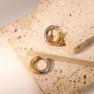 Stainless Steel Gold Hoop Earrings 18.9mm 11 H352dadab57824e69a1d033c4885591182