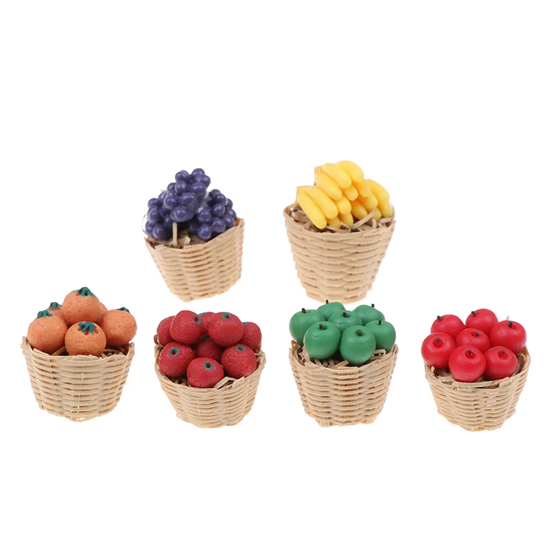 Miniature Resin Fruit Baskets for Dollhouses 2 Miniature Resin Fruit Baskets for Dollhouses - Image 2