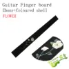 African Ebony Flower-Inlaid Guitar Fingerboard