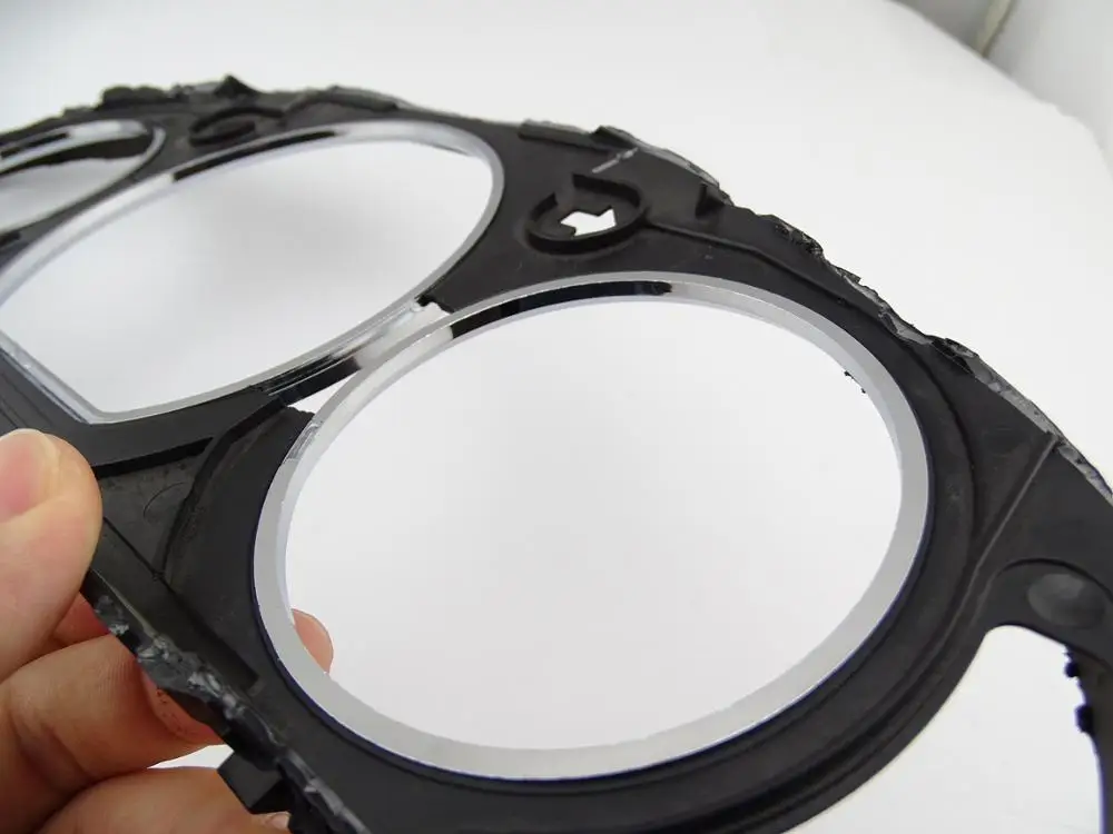 Mercedes-Benz W210 W208 Chrome Gauge Ring Set 3 Mercedes-Benz W210 W208 Chrome Gauge Ring Set - Image 3