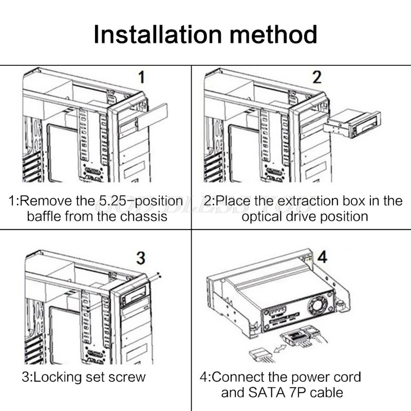 Black SATA III Drive Enclosure for 2.5/3.5-inch HDD/SSD 5 Black SATA III Drive Enclosure for 2.5/3.5-inch HDD/SSD - Image 5