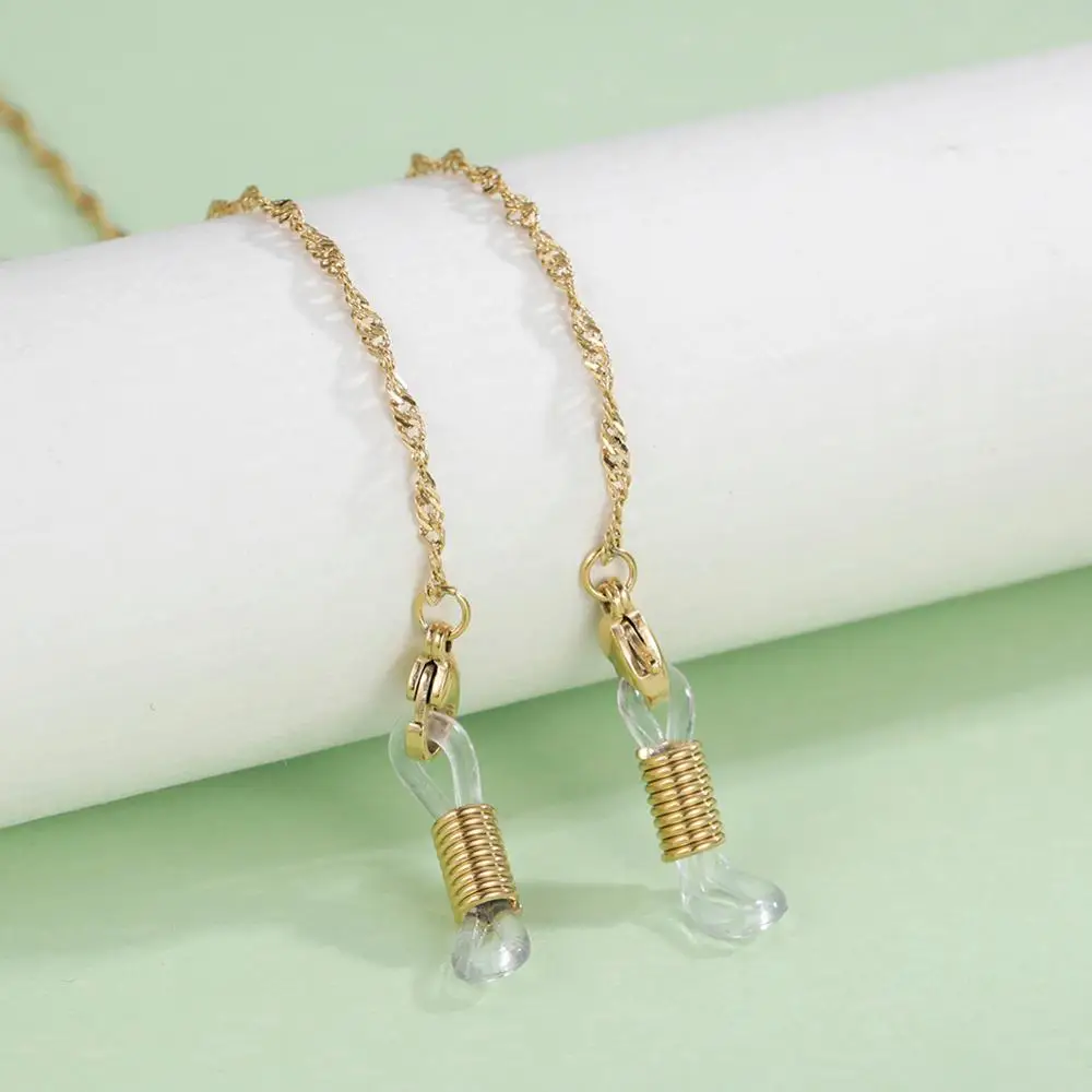 Stainless Steel Glasses Chain with Silicone Tips 8 Stainless Steel Glasses Chain with Silicone Tips - Image 8