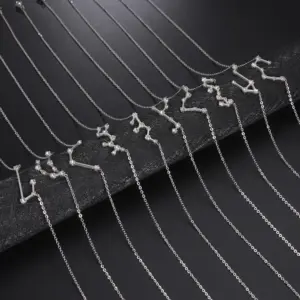 Zodiac Constellation Necklace in Stainless Steel 12 H3e1724e5dd4a4268b48308204e9b692dO