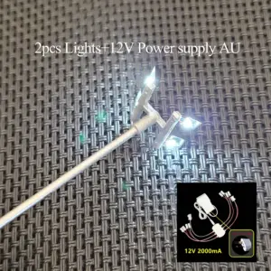 HO Scale Miniature Street Light Set (2, 3, or 4 Pieces) 17 H4079afc6607c4a09abb2dcd4b2723847D