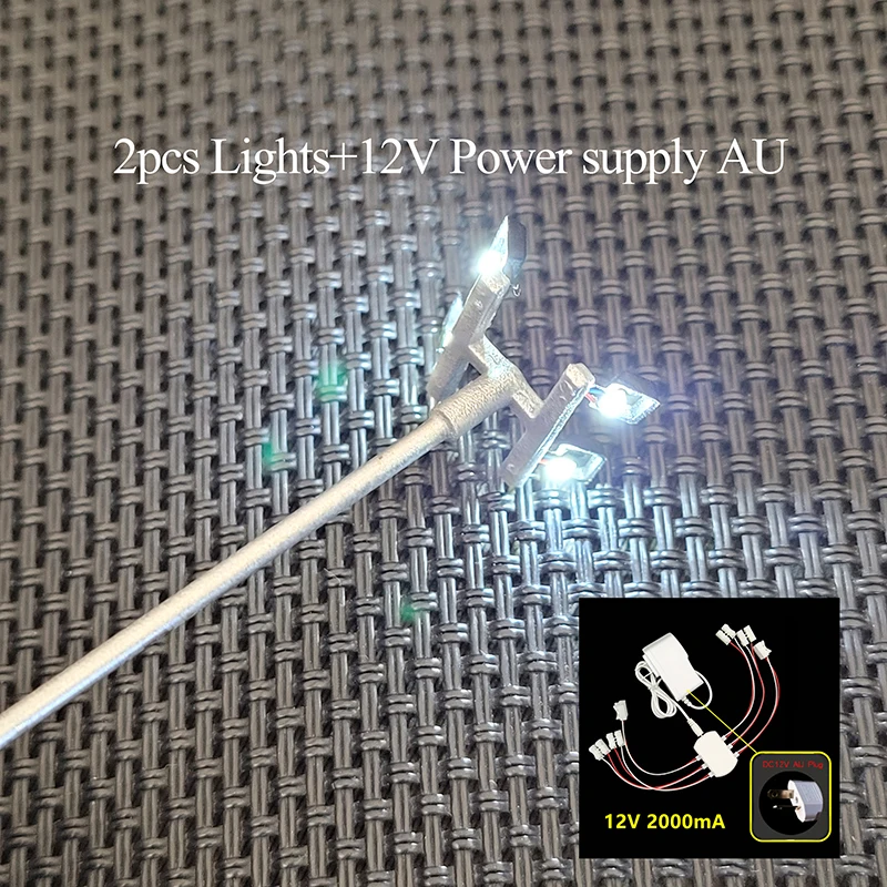 HO Scale Miniature Street Light Set (2, 3, or 4 Pieces) 8 HO Scale Miniature Street Light Set (2, 3, or 4 Pieces) - Image 8