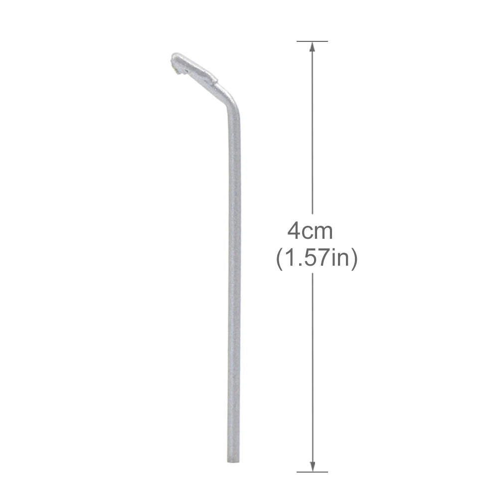 N Scale Metal Lamppost Set with Bright LEDs 4 N Scale Metal Lamppost Set with Bright LEDs - Image 4