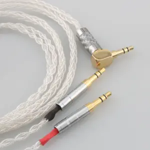 Premium Silver Audio Cable with Multiple Connectors 8 H4568403392e146cebb5963fd1d73a1ddu