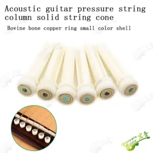 Genuine Cattle Bone Guitar Bridge Pins Set 13 H47589fde2dea46f790c29a4d7d6477ffy