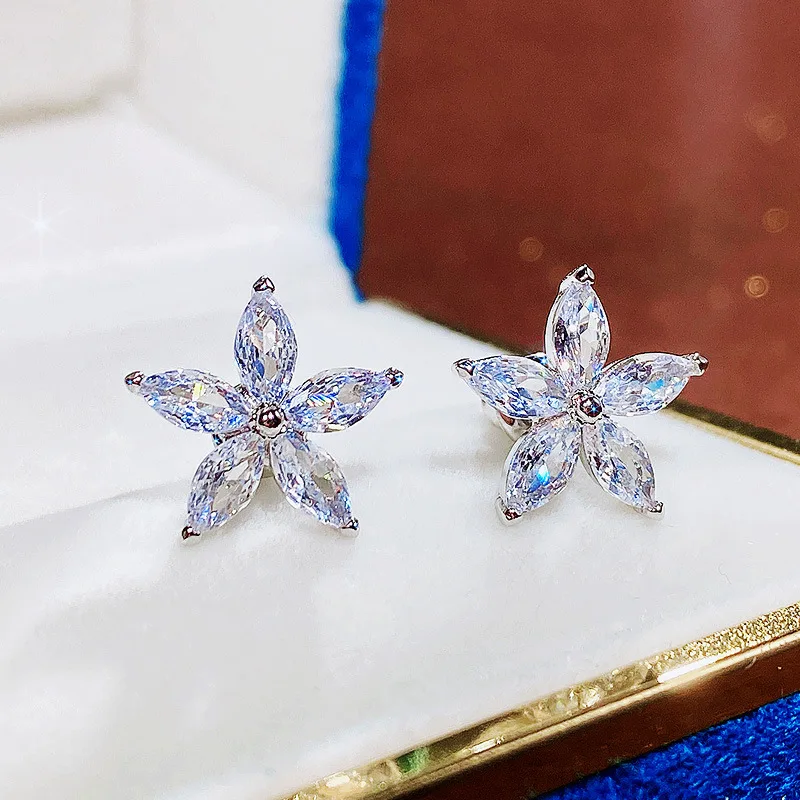 Star-Shaped Zircon Earrings for Women 9 Star-Shaped Zircon Earrings for Women - Image 9
