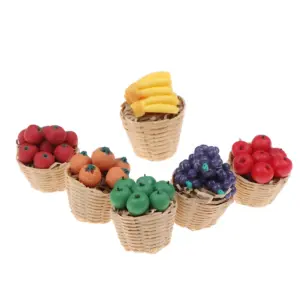 Miniature Resin Fruit Baskets for Dollhouses 13 H4a8da8b9d4c34b1aafe4101a7f17aabeW