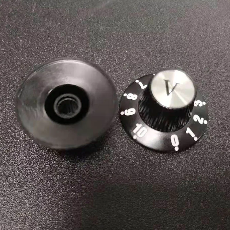 Aluminum Guitar Control Knob Set 6mm Stem 3 Aluminum Guitar Control Knob Set 6mm Stem - Image 3